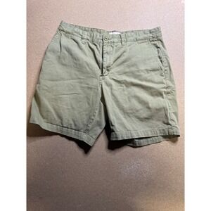 Taylor Stitch Mens‎ Olive Green Herringbone Shorts Size 32 Casual